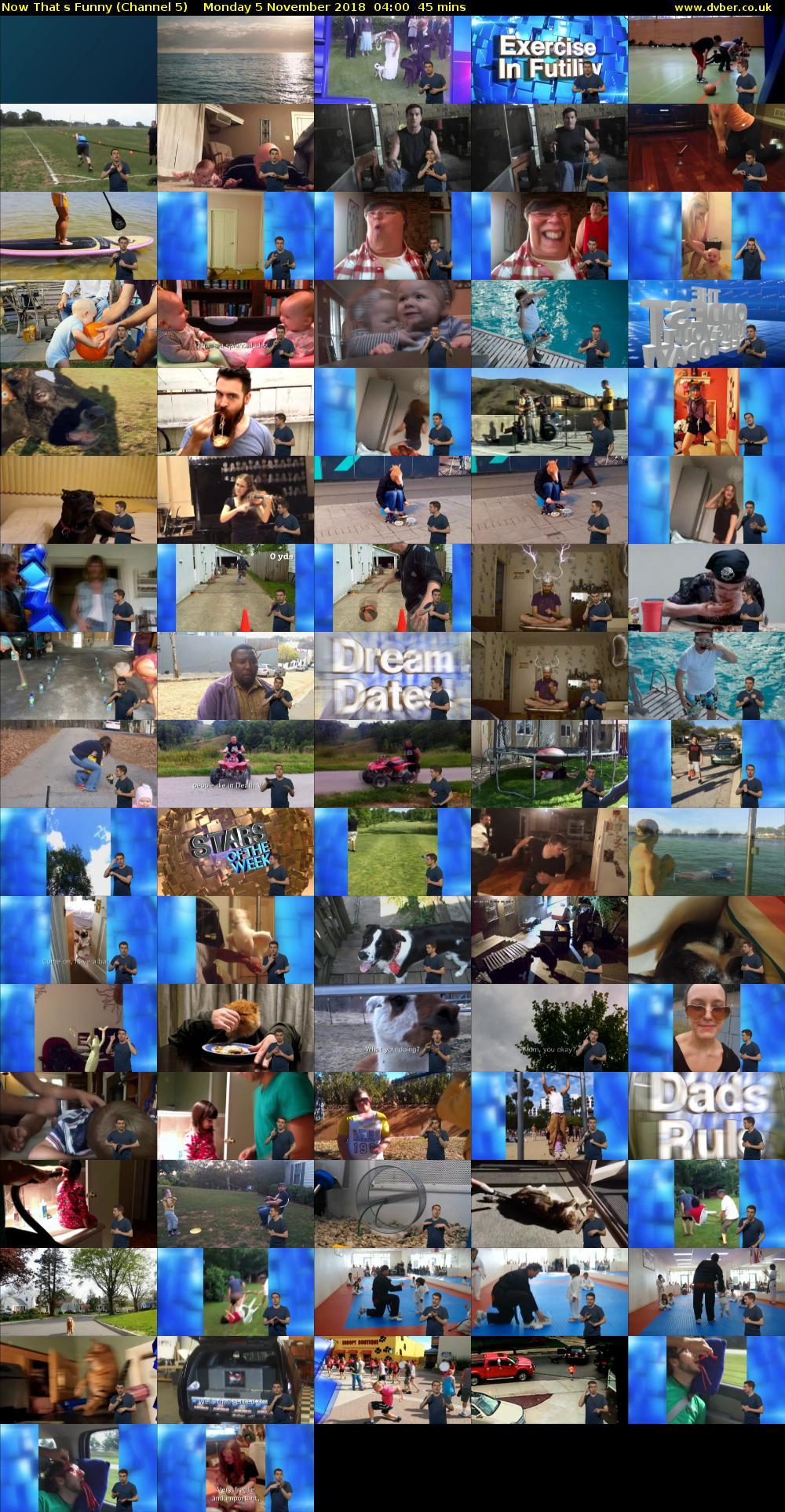 Now Thats Funny (Channel 5) Monday 5 November 2018 04:00 - 04:45