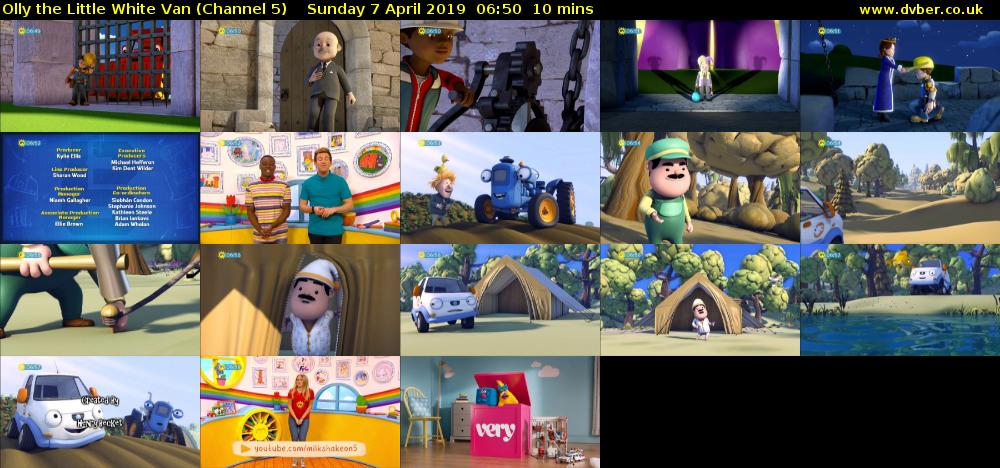 Olly the Little White Van (Channel 5) Sunday 7 April 2019 06:50 - 07:00