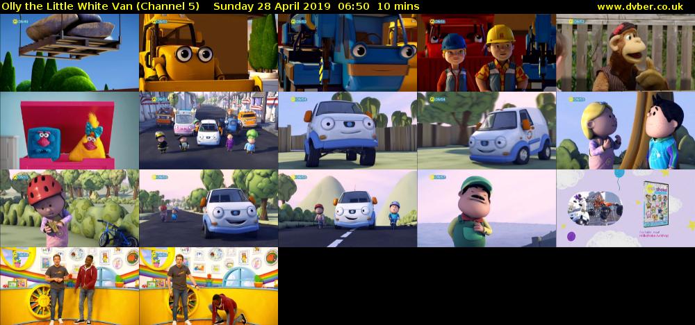 Olly the Little White Van (Channel 5) Sunday 28 April 2019 06:50 - 07:00