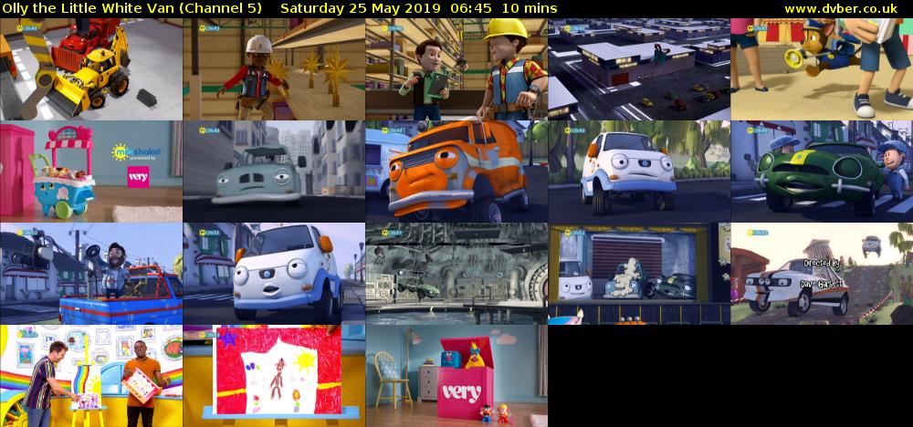 Olly the Little White Van (Channel 5) Saturday 25 May 2019 06:45 - 06:55