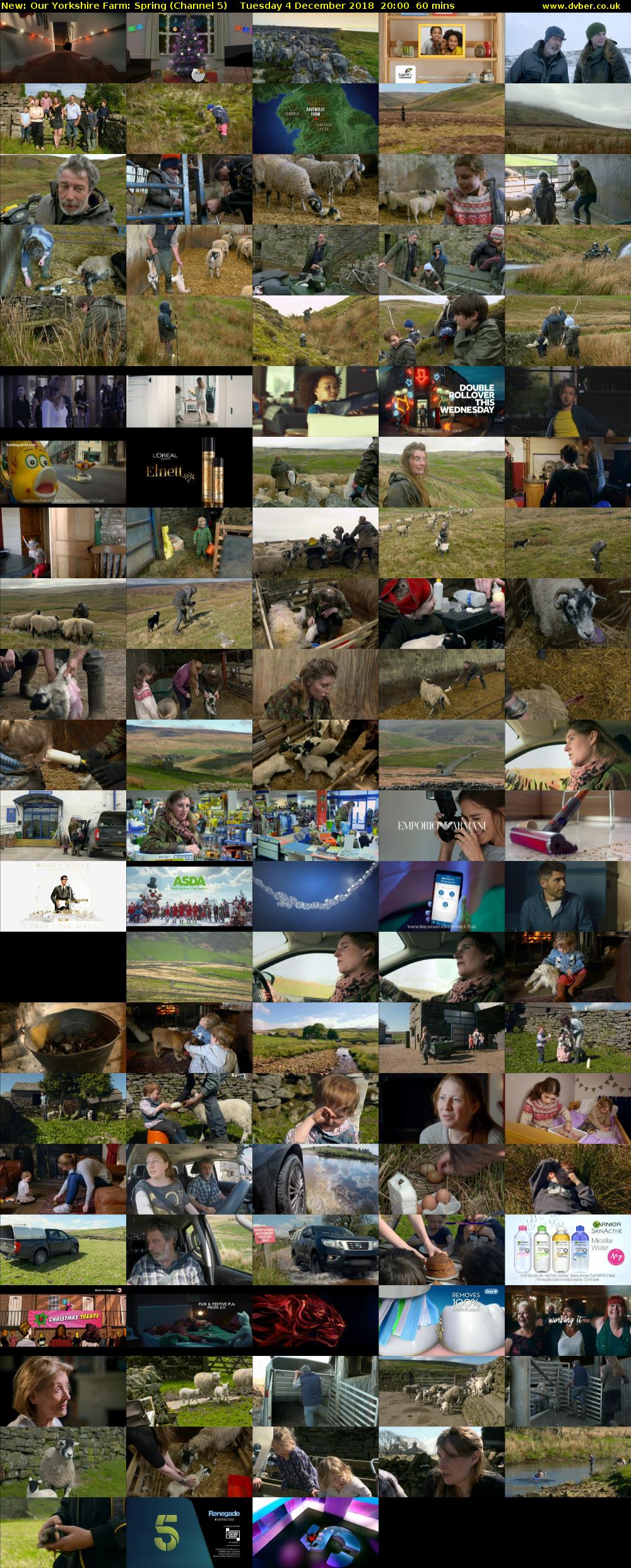 Our Yorkshire Farm: Spring (Channel 5) Tuesday 4 December 2018 20:00 - 21:00