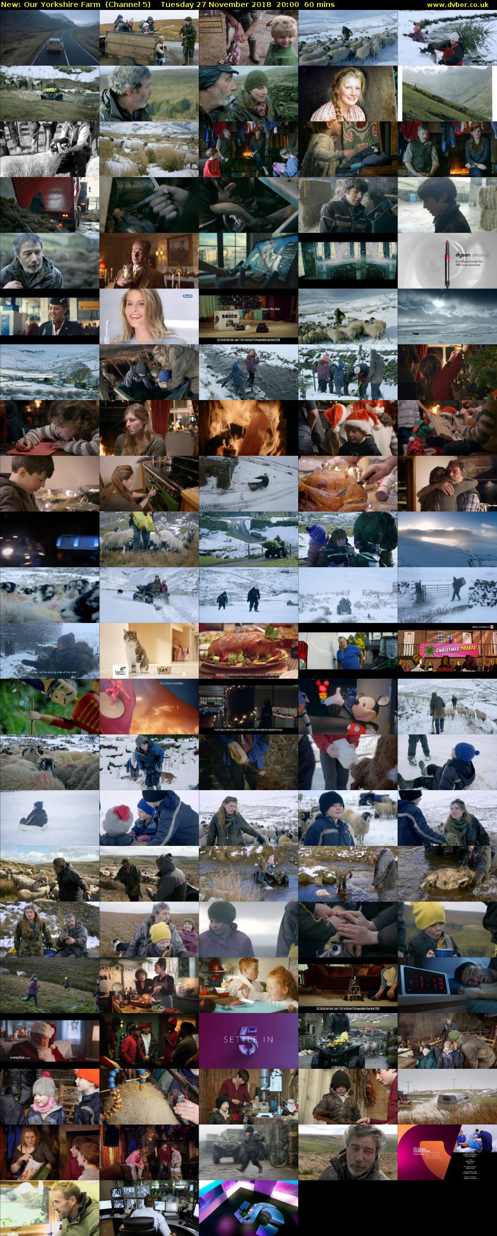 Our Yorkshire Farm (Channel 5) Tuesday 27 November 2018 20:00 - 21:00