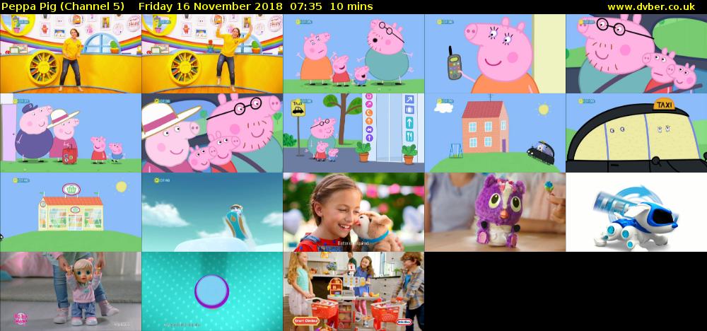 Peppa Pig (Channel 5) Friday 16 November 2018 07:35 - 07:45