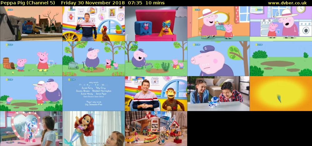 Peppa Pig (Channel 5) Friday 30 November 2018 07:35 - 07:45