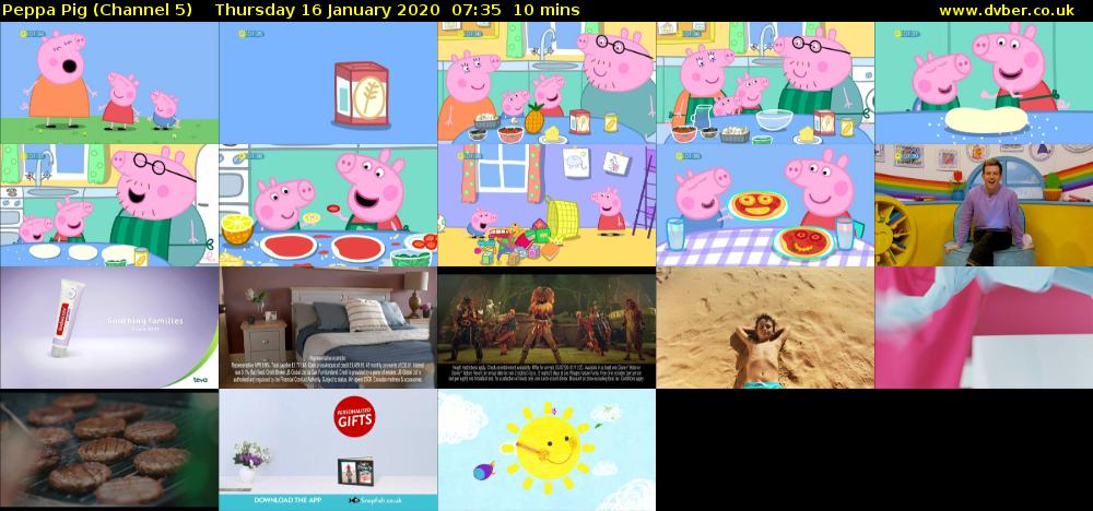 Peppa Pig (Channel 5) Thursday 16 January 2020 07:35 - 07:45