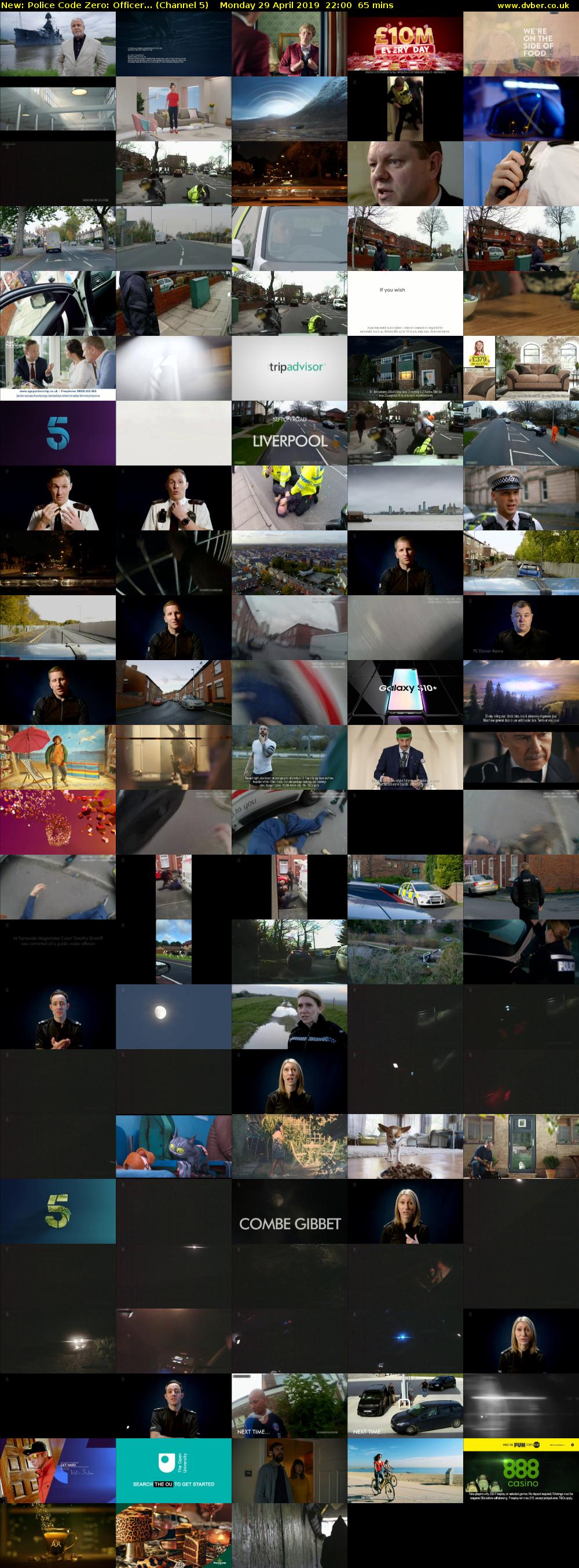 Police Code Zero: Officer... (Channel 5) Monday 29 April 2019 22:00 - 23:05