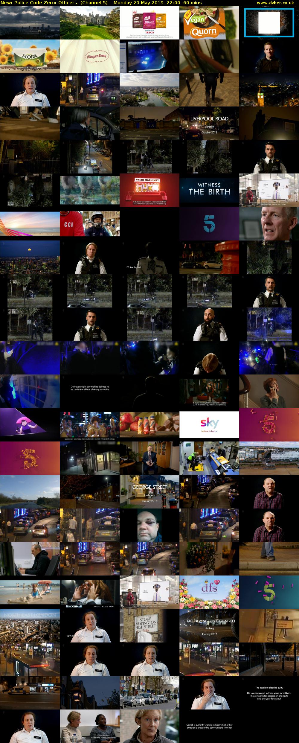 Police Code Zero: Officer... (Channel 5) Monday 20 May 2019 22:00 - 23:00