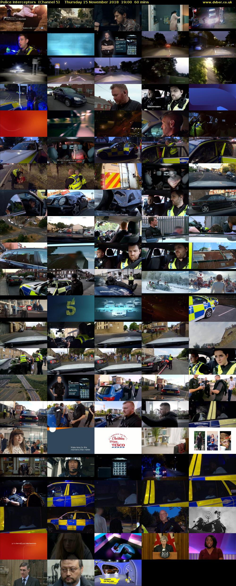 Police Interceptors  (Channel 5) Thursday 15 November 2018 19:00 - 20:00