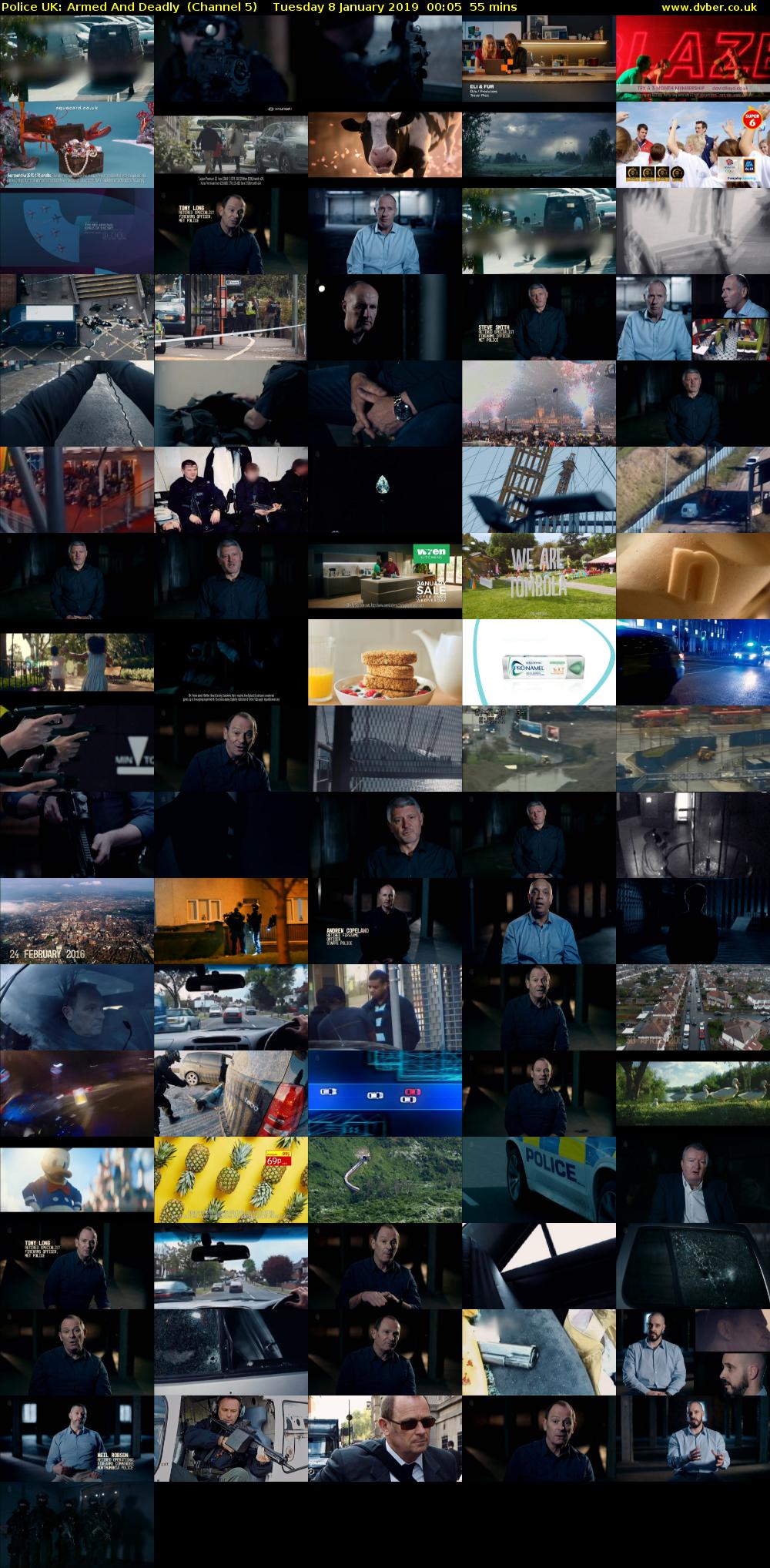 Police UK: Armed And Deadly  (Channel 5) Tuesday 8 January 2019 00:05 - 01:00