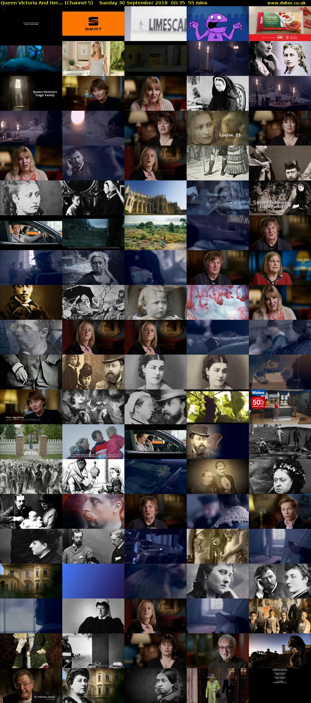 Queen Victoria And Her... (Channel 5) Sunday 30 September 2018 00:35 - 01:30