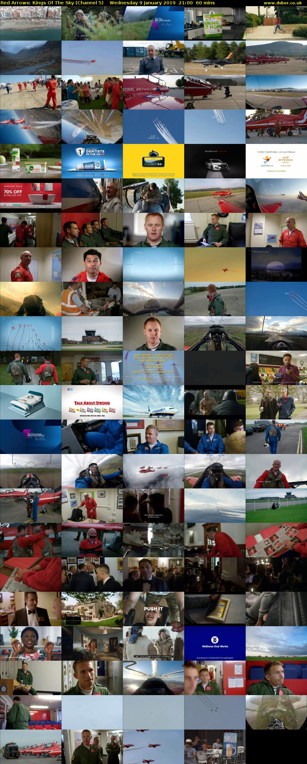 Red Arrows: Kings Of The Sky (Channel 5) Wednesday 9 January 2019 21:00 - 22:00