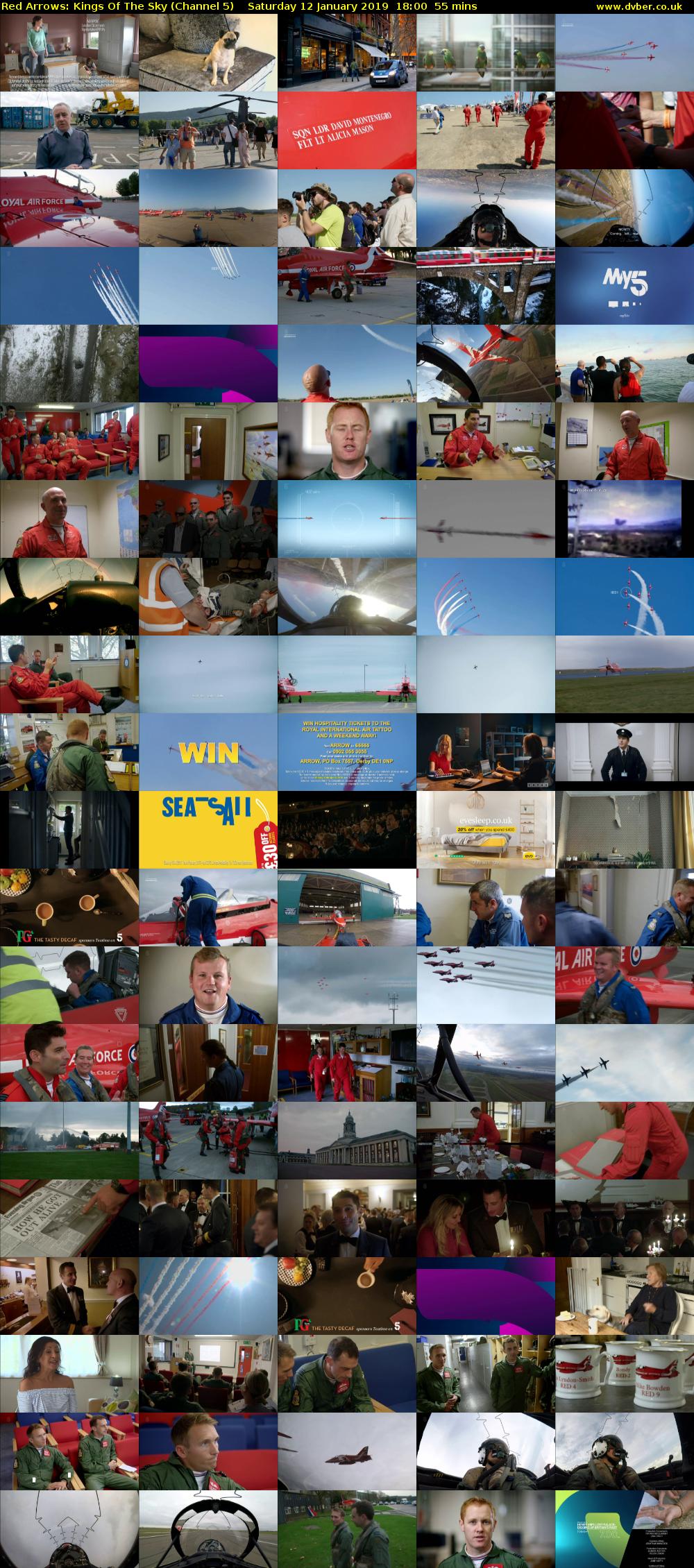 Red Arrows: Kings Of The Sky (Channel 5) Saturday 12 January 2019 18:00 - 18:55