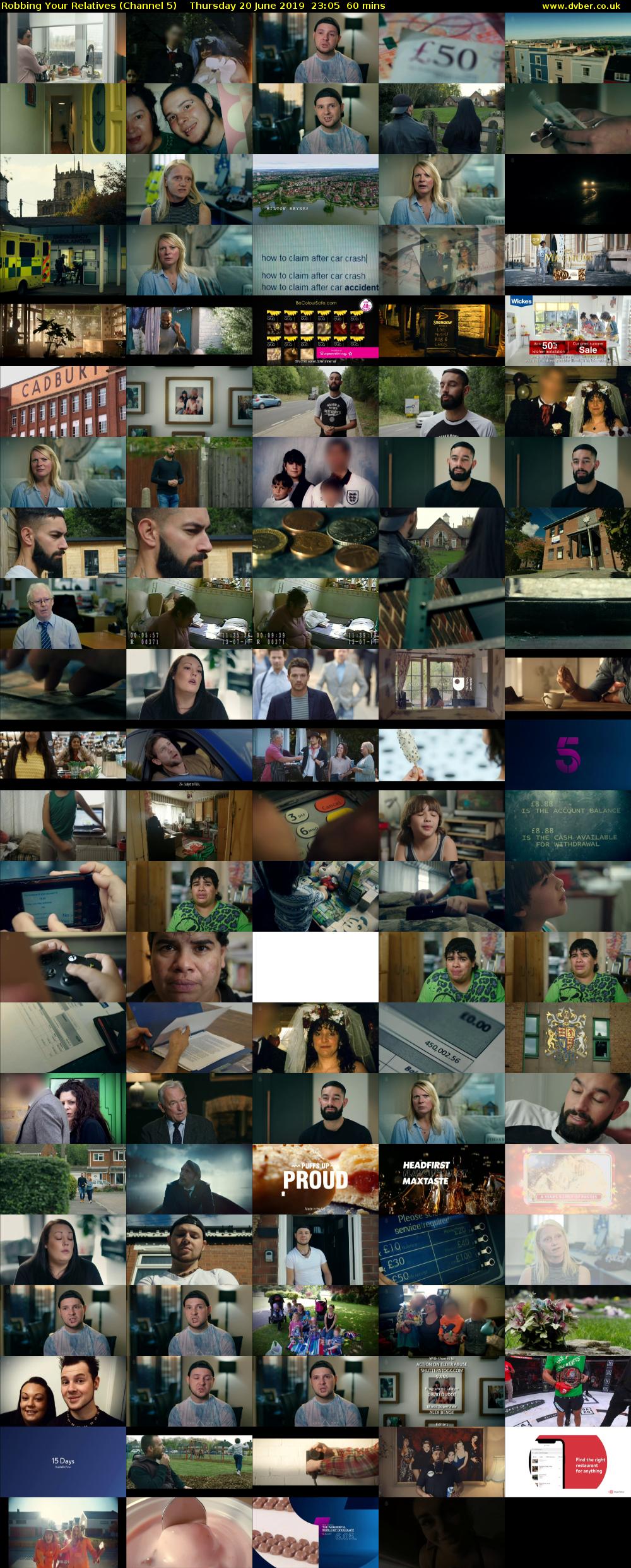 Robbing Your Relatives (Channel 5) Thursday 20 June 2019 23:05 - 00:05