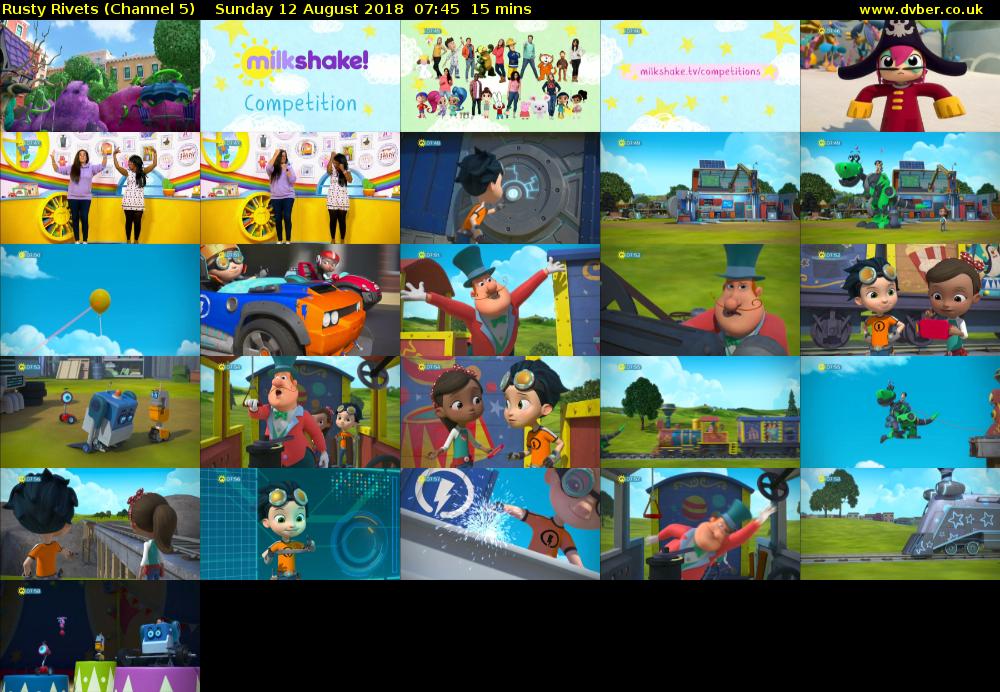 Rusty Rivets (Channel 5) Sunday 12 August 2018 07:45 - 08:00