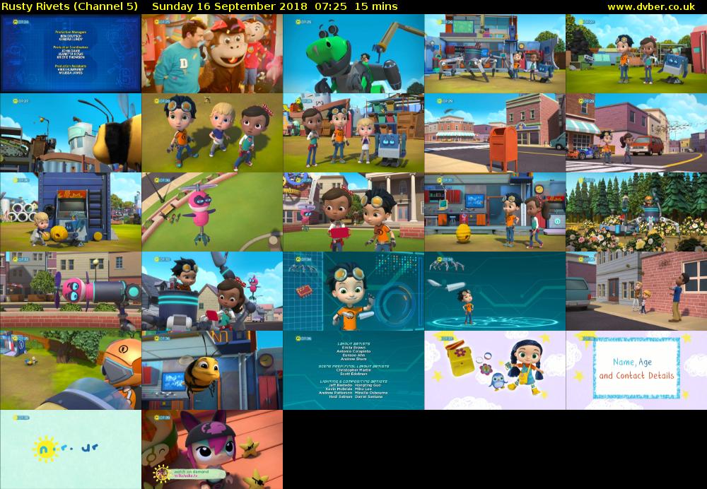 Rusty Rivets (Channel 5) Sunday 16 September 2018 07:25 - 07:40