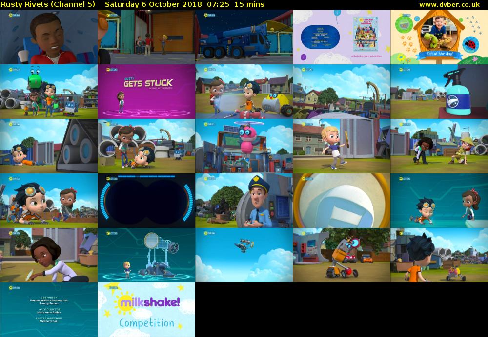 Rusty Rivets (Channel 5) Saturday 6 October 2018 07:25 - 07:40