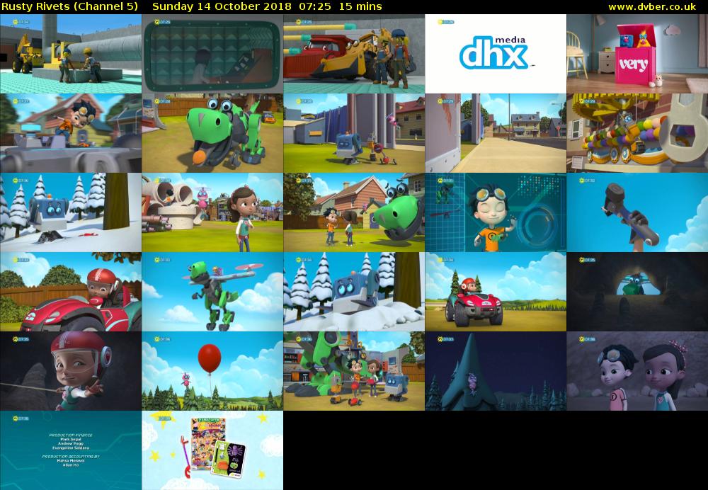 Rusty Rivets (Channel 5) Sunday 14 October 2018 07:25 - 07:40