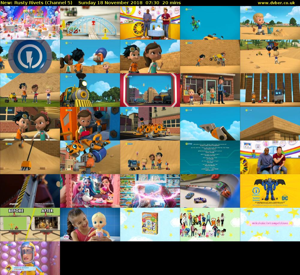 Rusty Rivets (Channel 5) Sunday 18 November 2018 07:30 - 07:50