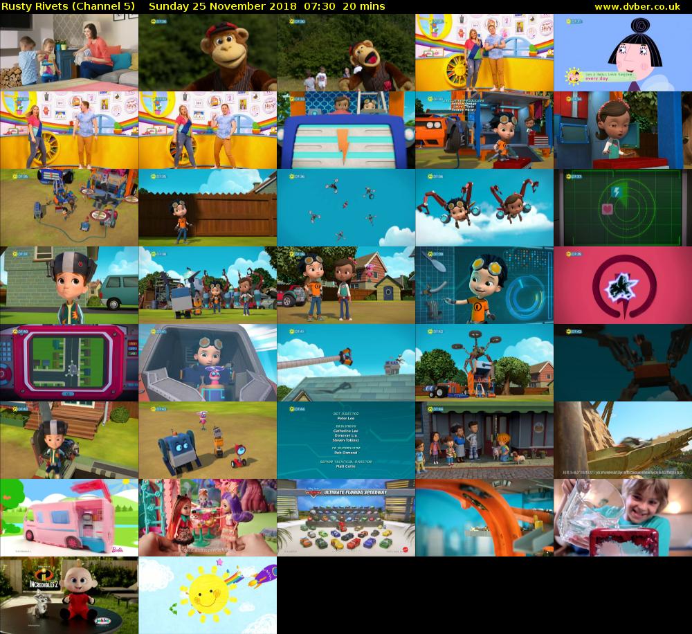 Rusty Rivets (Channel 5) Sunday 25 November 2018 07:30 - 07:50