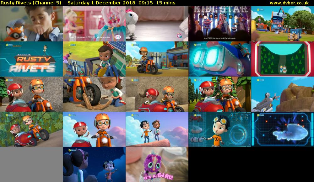 Rusty Rivets (Channel 5) Saturday 1 December 2018 09:15 - 09:30