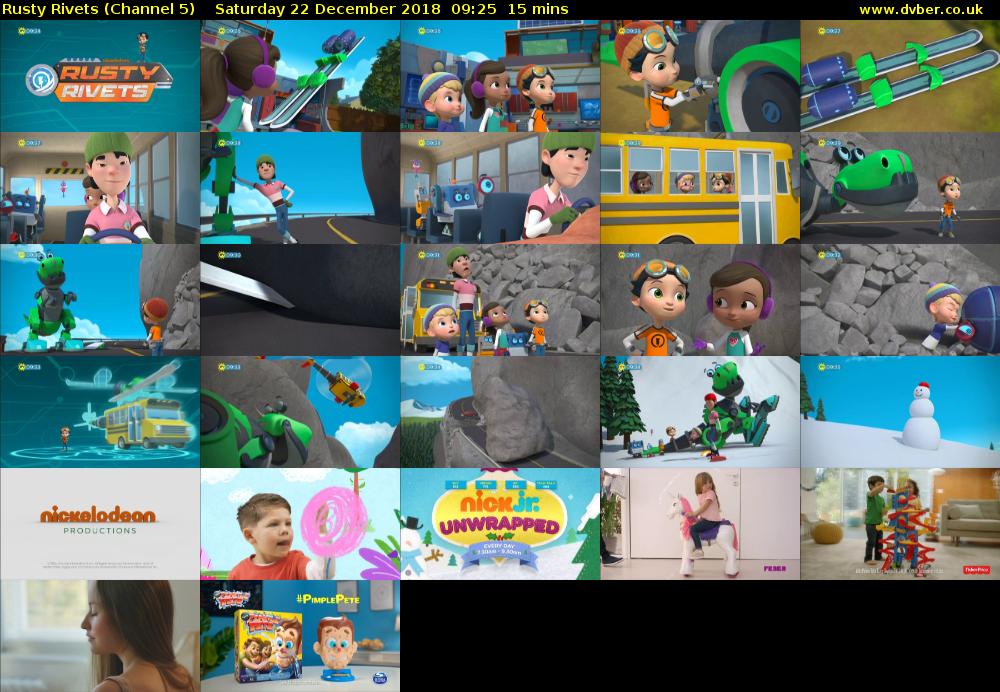 Rusty Rivets (Channel 5) Saturday 22 December 2018 09:25 - 09:40