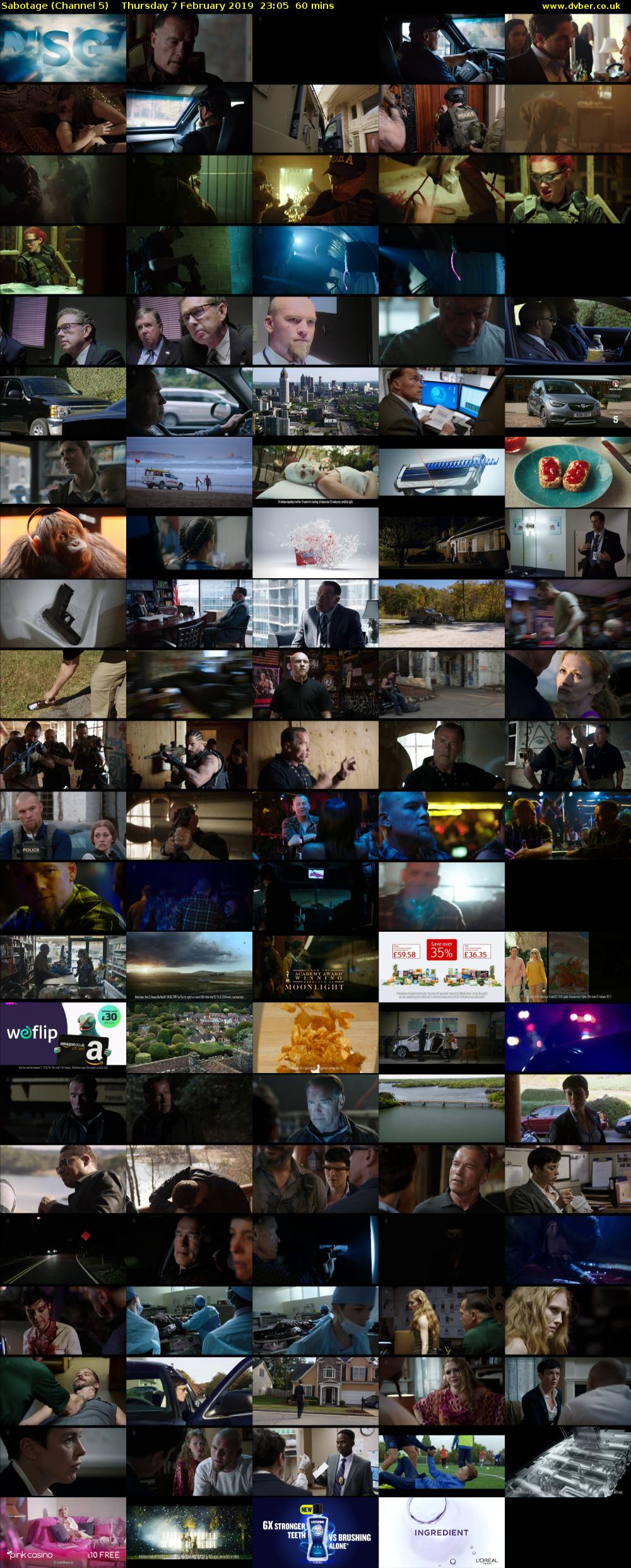 Sabotage (Channel 5) Thursday 7 February 2019 23:05 - 00:05