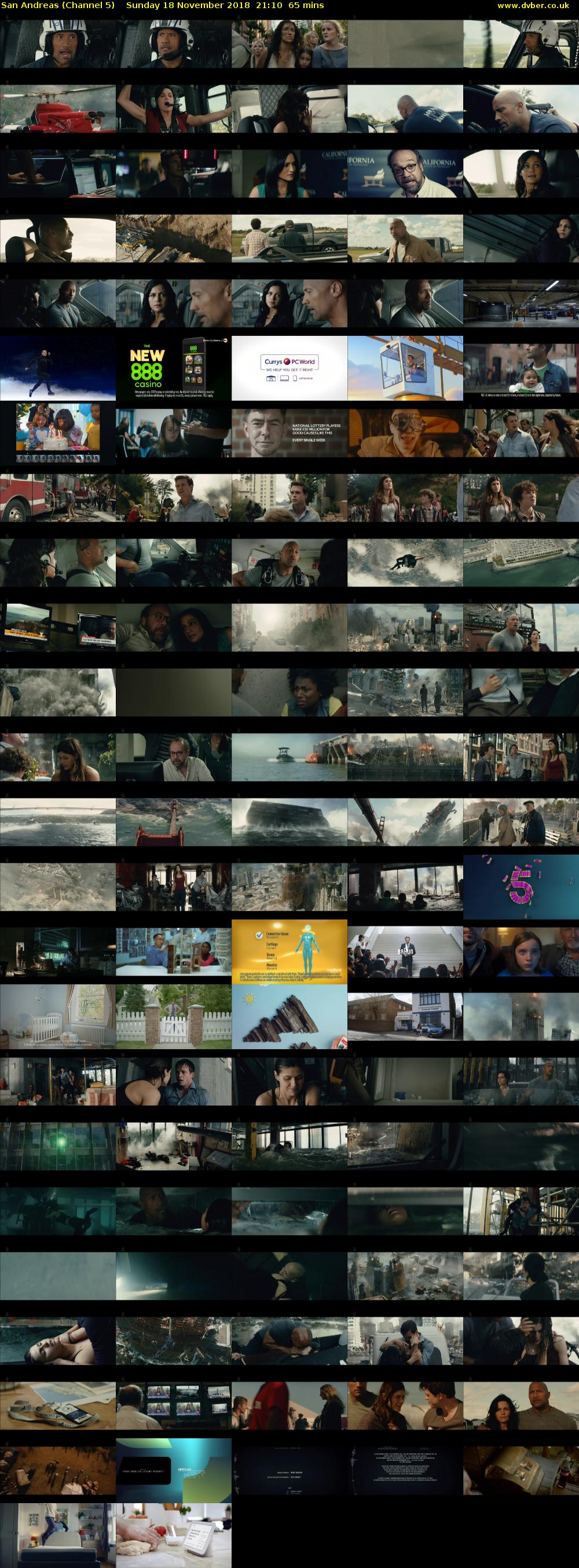 San Andreas (Channel 5) Sunday 18 November 2018 21:10 - 22:15