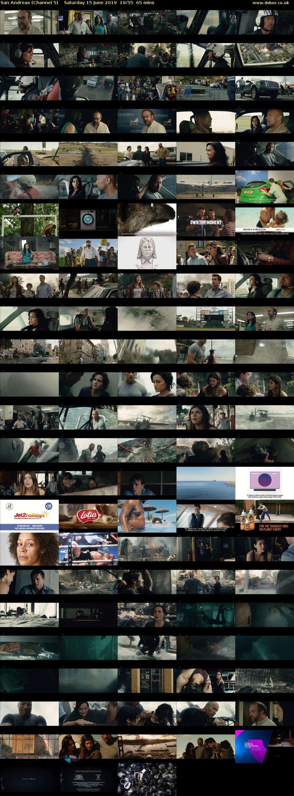 San Andreas (Channel 5) Saturday 15 June 2019 19:55 - 21:00