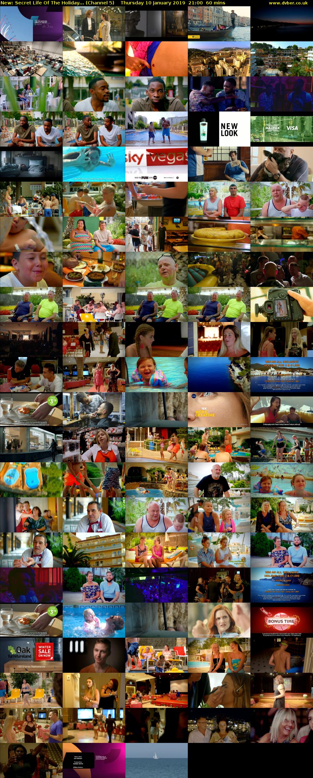 Secret Life Of The Holiday... (Channel 5) Thursday 10 January 2019 21:00 - 22:00