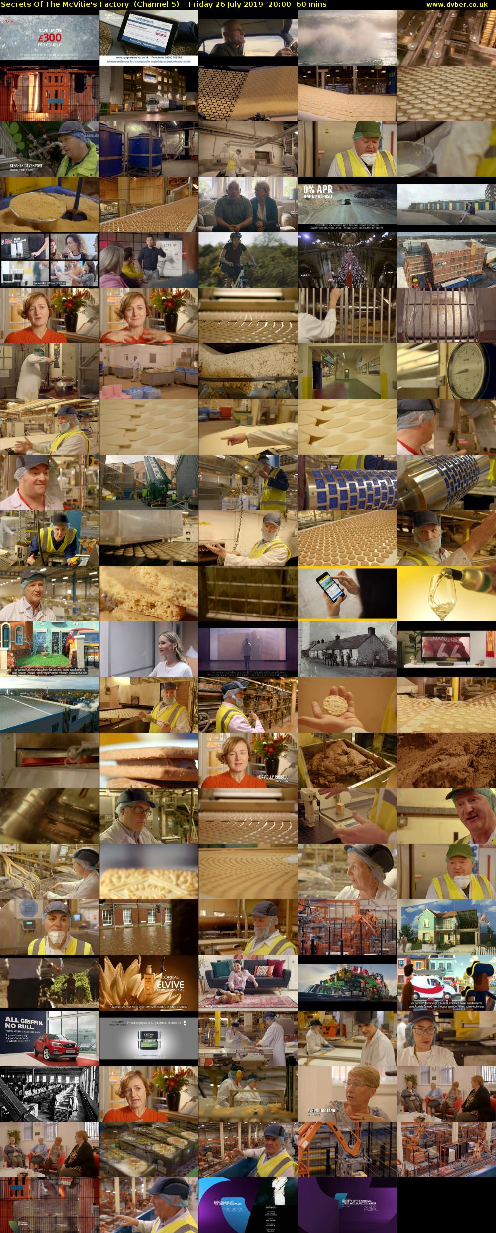 Secrets Of The McVitie's Factory  (Channel 5) Friday 26 July 2019 20:00 - 21:00