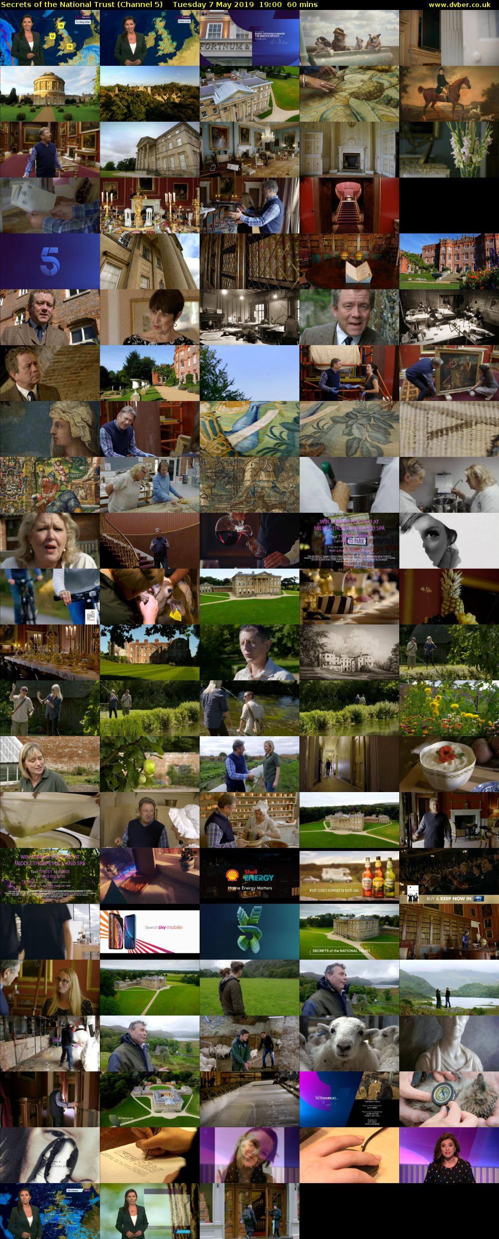 Secrets of the National Trust (Channel 5) Tuesday 7 May 2019 19:00 - 20:00