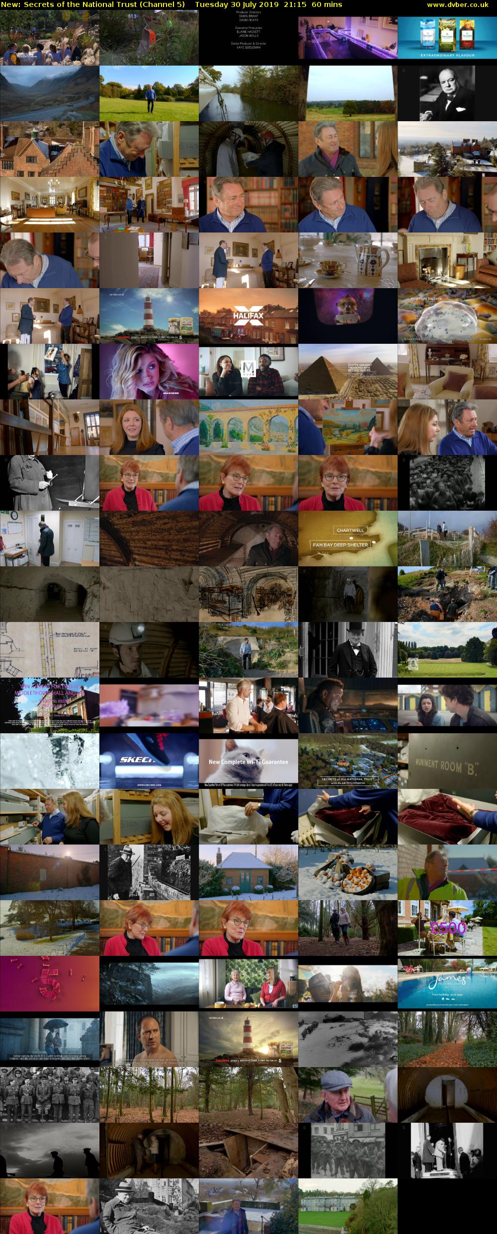 Secrets of the National Trust (Channel 5) Tuesday 30 July 2019 21:15 - 22:15