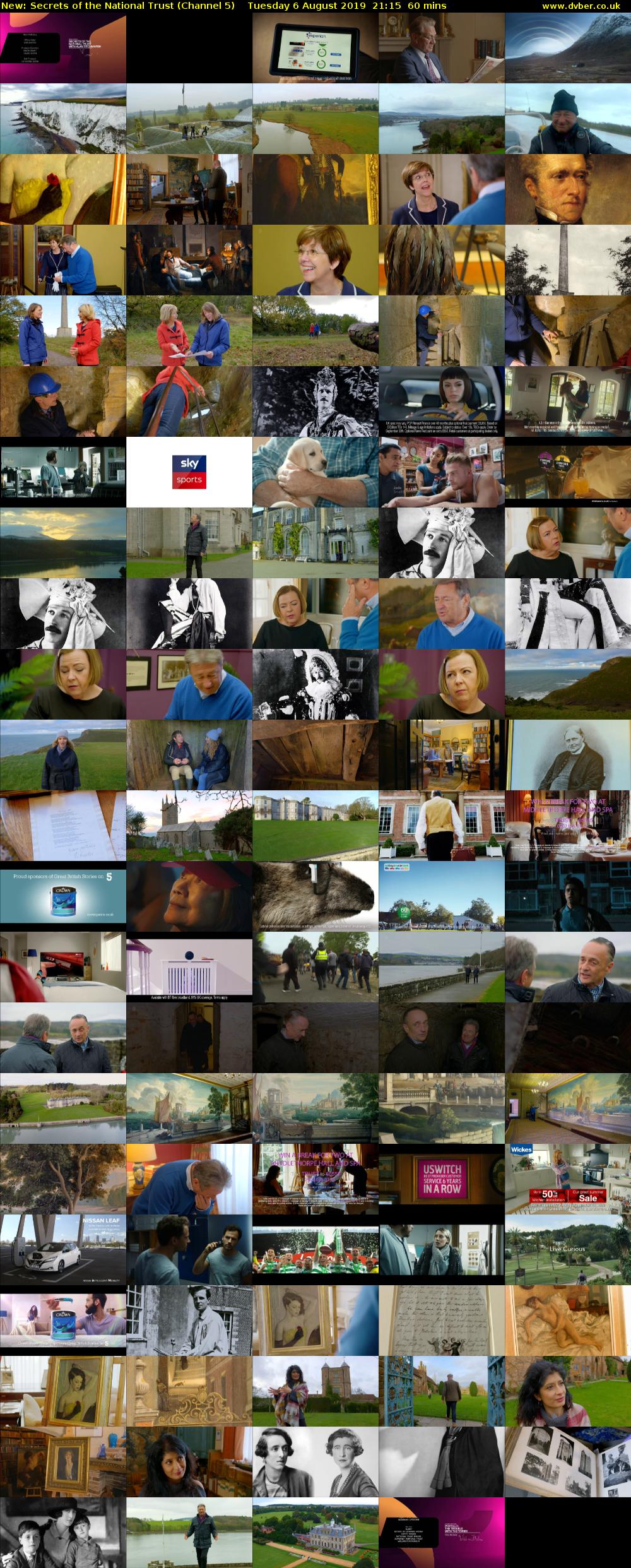 Secrets of the National Trust (Channel 5) Tuesday 6 August 2019 21:15 - 22:15
