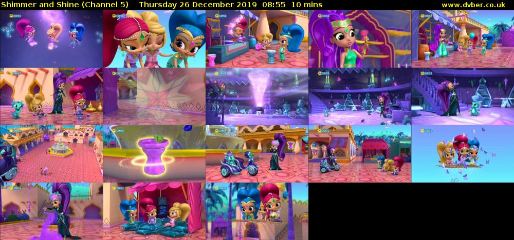 Shimmer and Shine (Channel 5) Thursday 26 December 2019 08:55 - 09:05