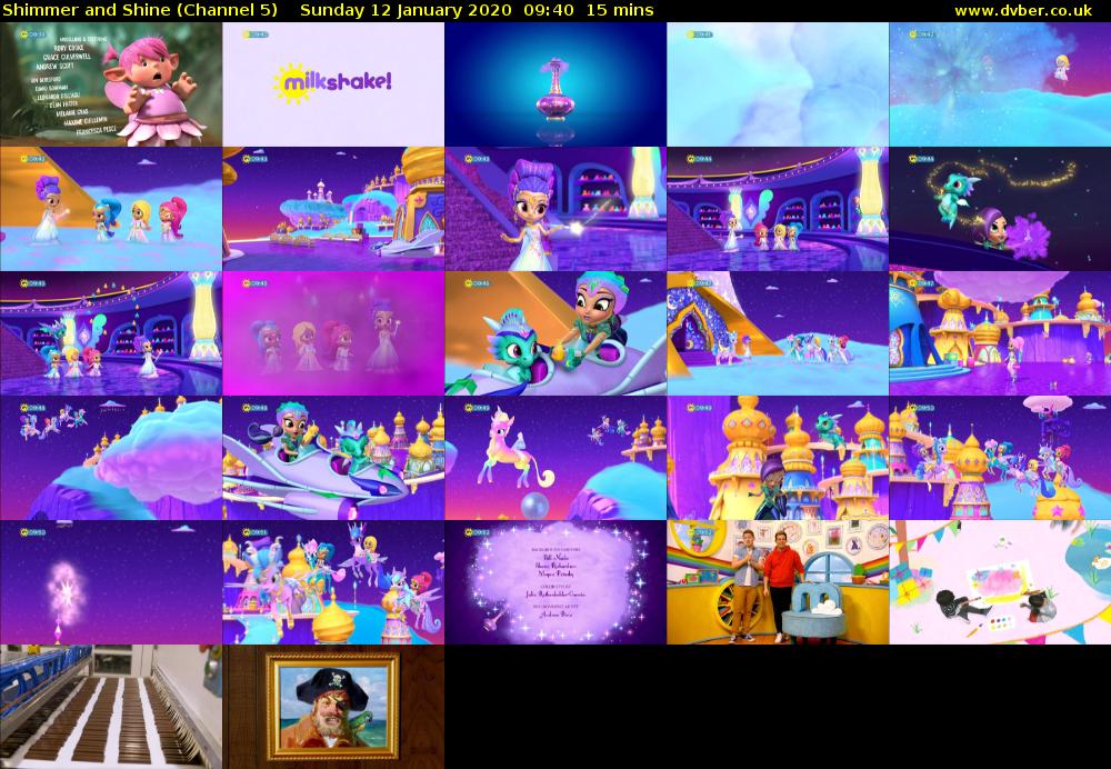 Shimmer and Shine (Channel 5) Sunday 12 January 2020 09:40 - 09:55