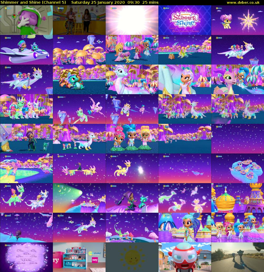 Shimmer and Shine (Channel 5) Saturday 25 January 2020 09:30 - 09:55