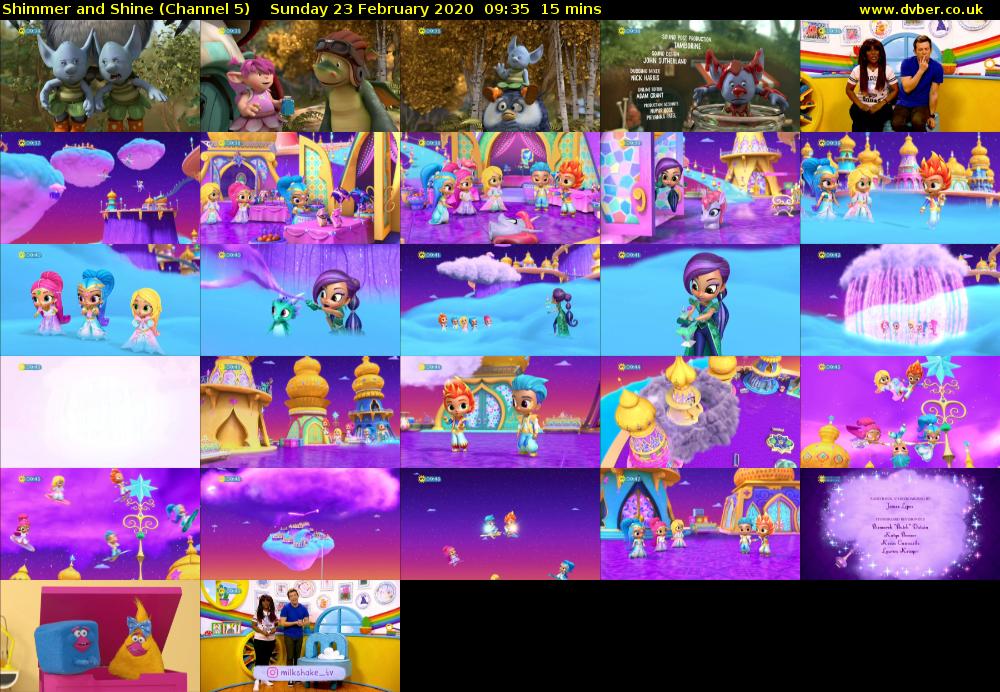 Shimmer and Shine (Channel 5) Sunday 23 February 2020 09:35 - 09:50