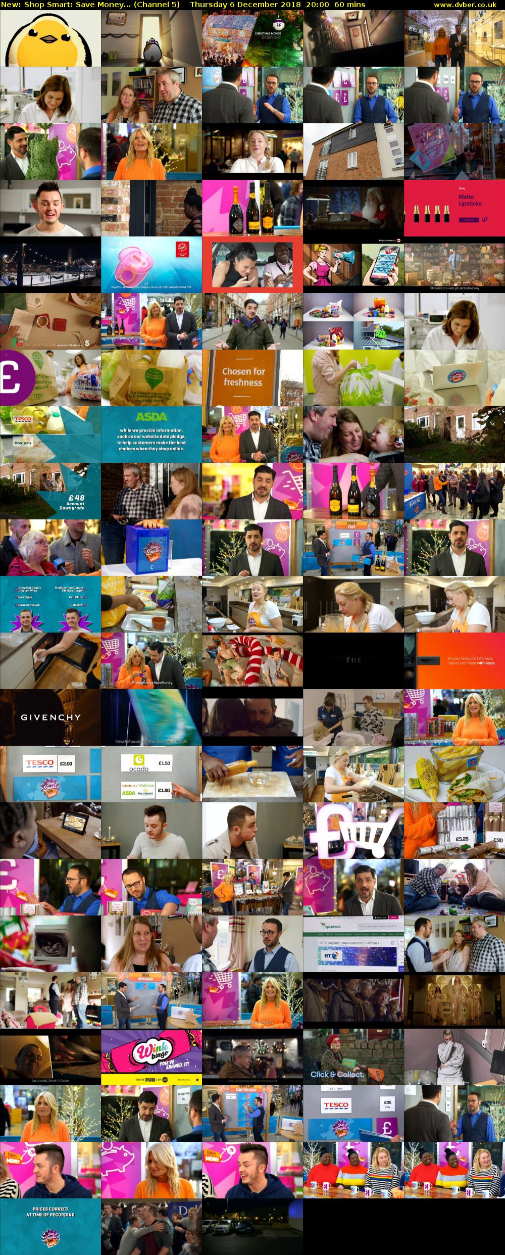 Shop Smart: Save Money... (Channel 5) Thursday 6 December 2018 20:00 - 21:00