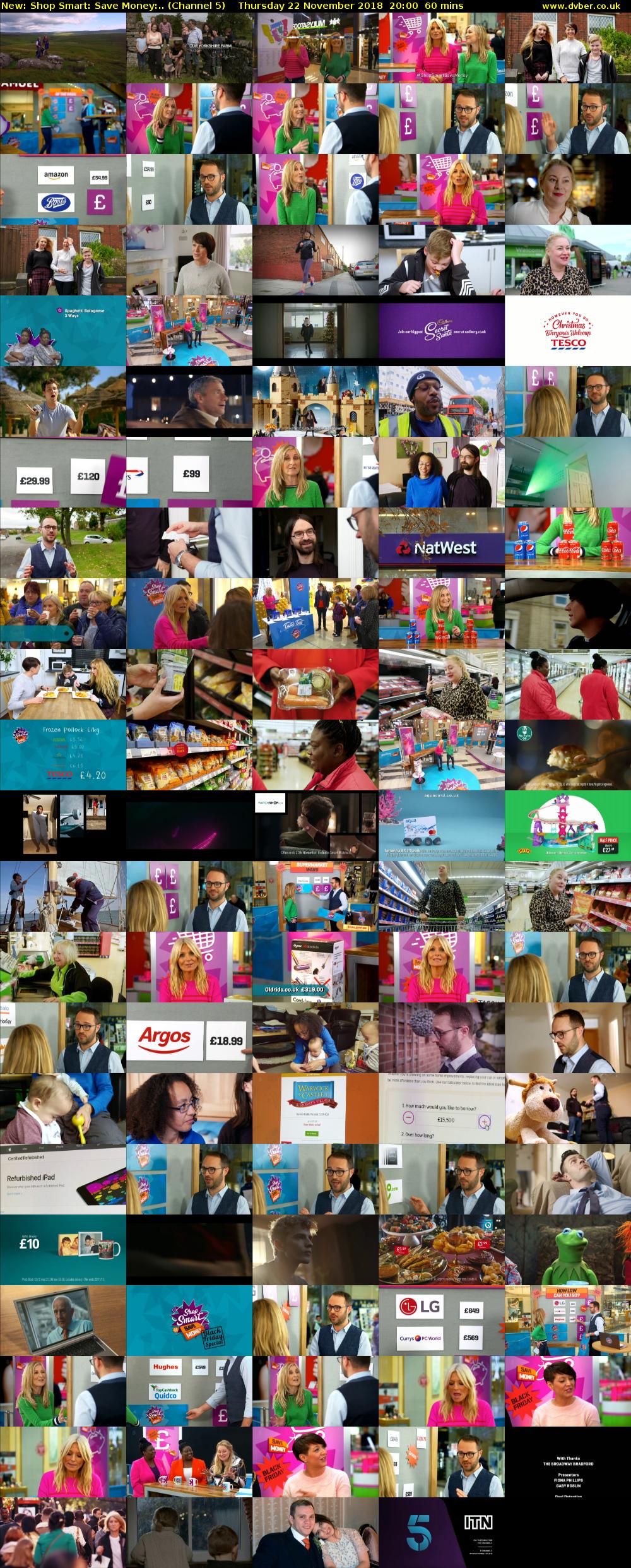 Shop Smart: Save Money:.. (Channel 5) Thursday 22 November 2018 20:00 - 21:00