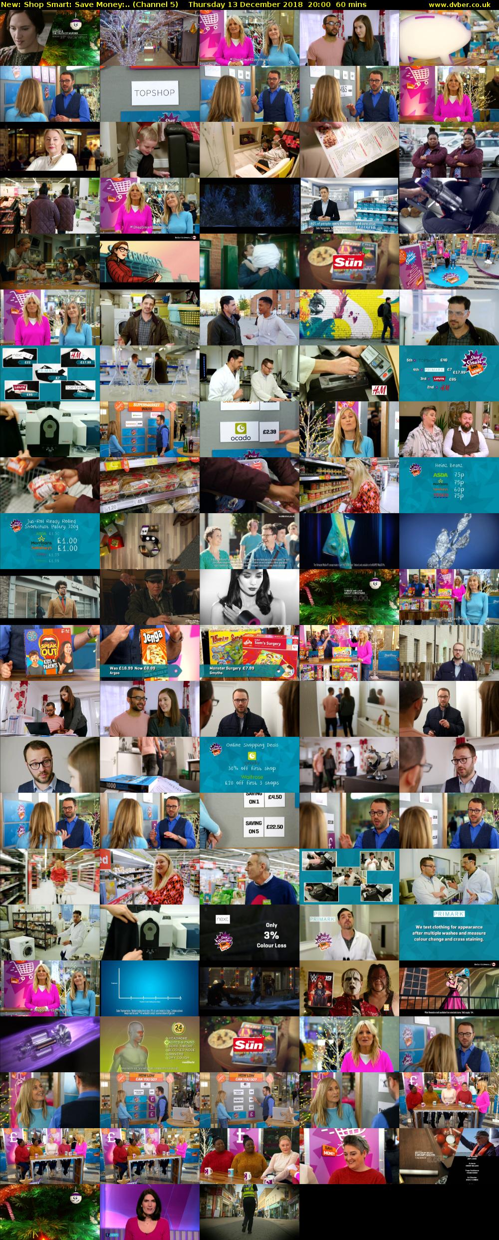 Shop Smart: Save Money:.. (Channel 5) Thursday 13 December 2018 20:00 - 21:00
