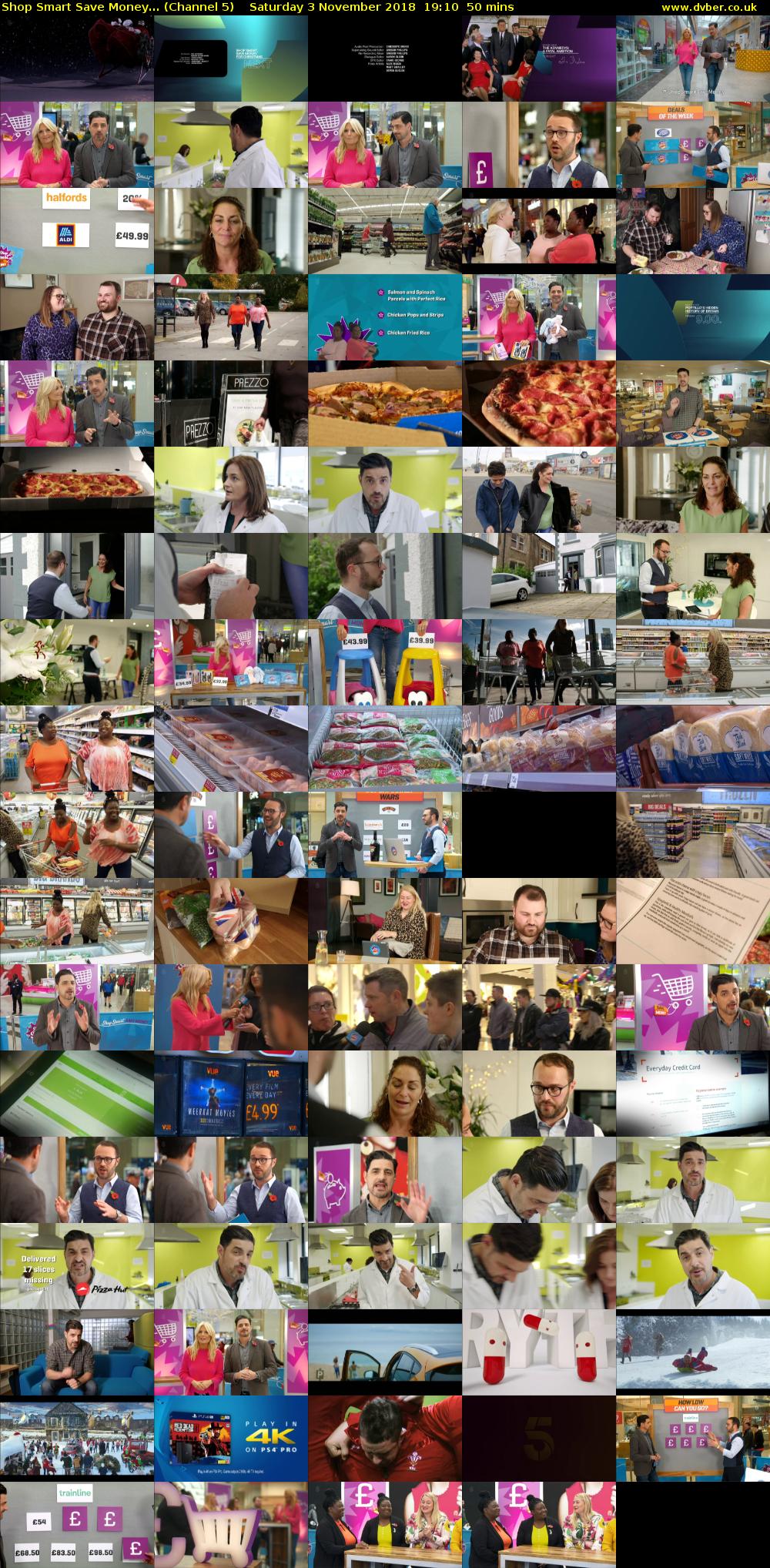 Shop Smart Save Money... (Channel 5) Saturday 3 November 2018 19:10 - 20:00