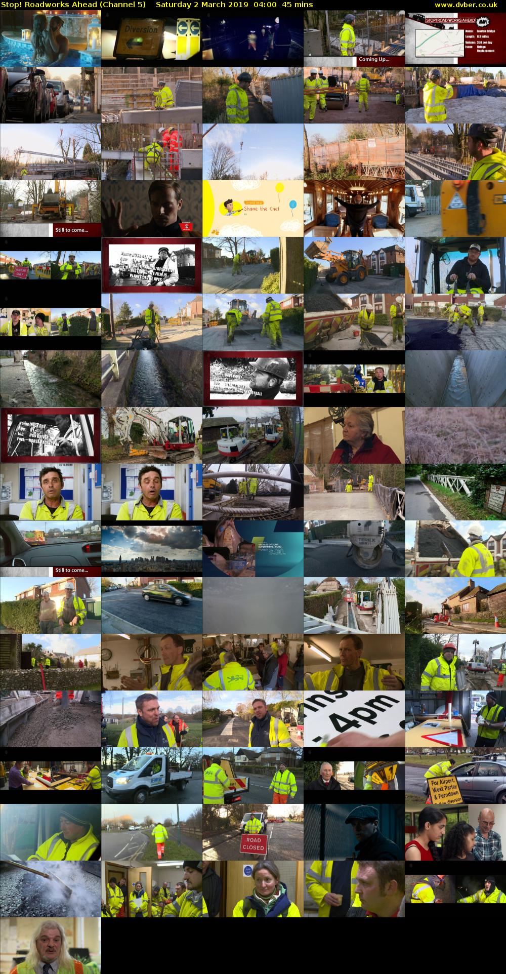 Stop! Roadworks Ahead (Channel 5) Saturday 2 March 2019 04:00 - 04:45