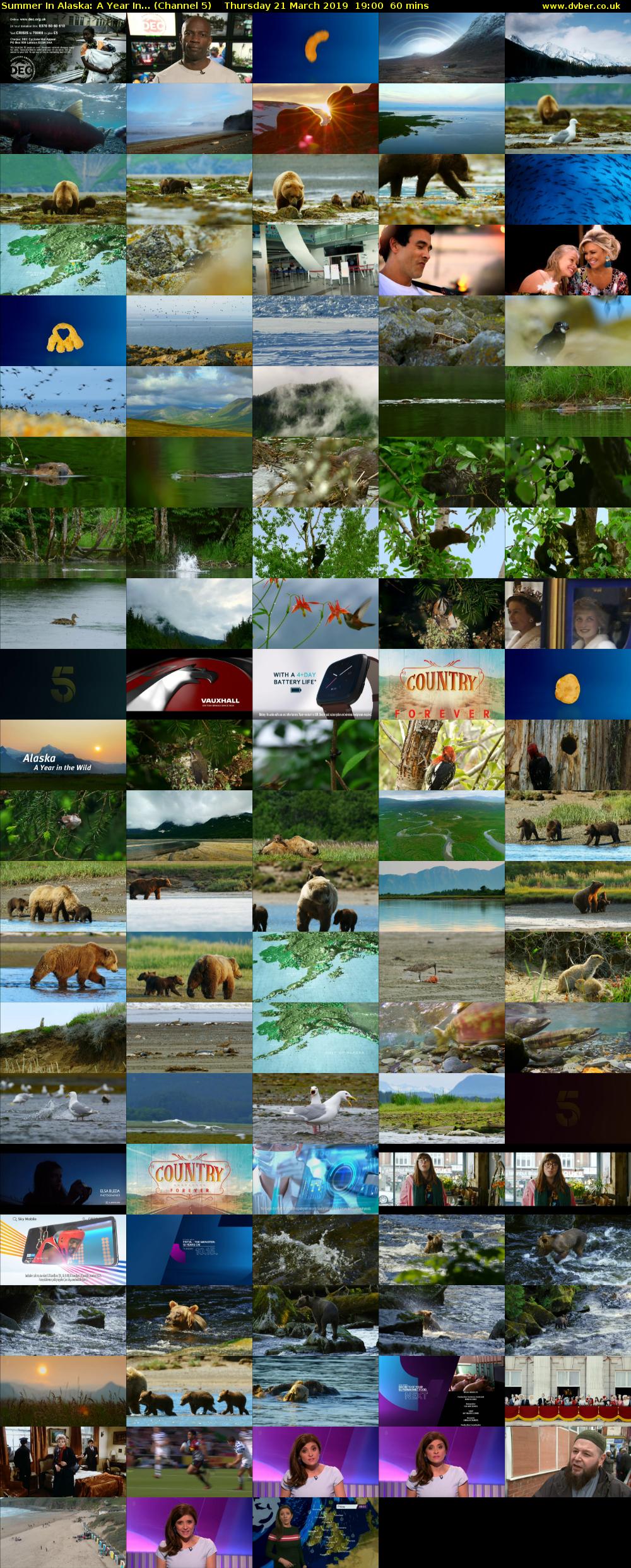Summer In Alaska: A Year In... (Channel 5) Thursday 21 March 2019 19:00 - 20:00