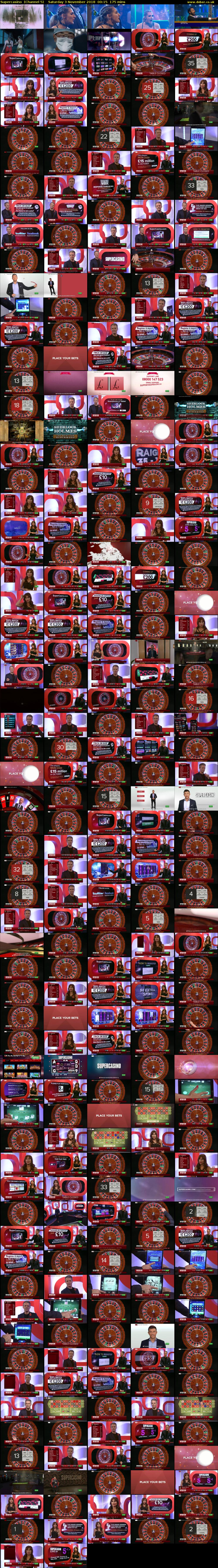 Supercasino  (Channel 5) Saturday 3 November 2018 00:15 - 03:10