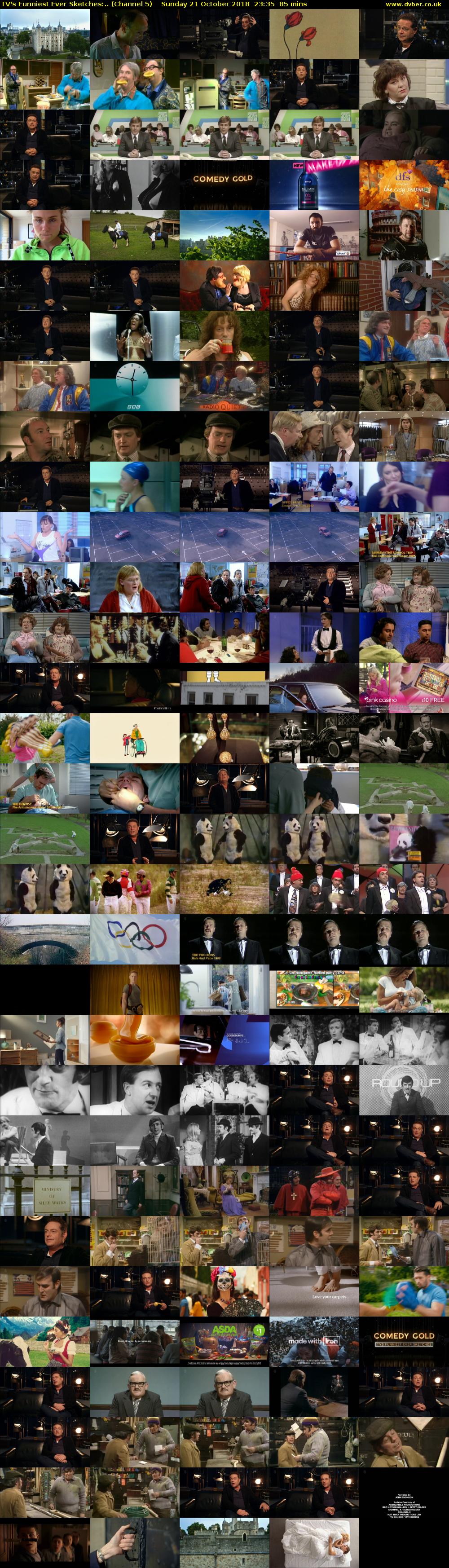 TV's Funniest Ever Sketches:.. (Channel 5) Sunday 21 October 2018 23:35 - 01:00