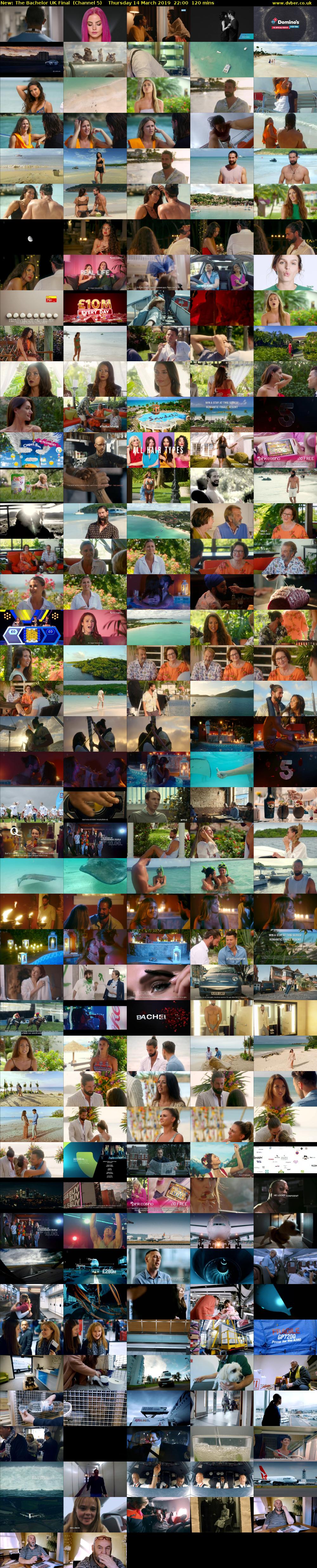 The Bachelor UK Final (Channel 5) Thursday 14 March 2019 22:00 - 00:00