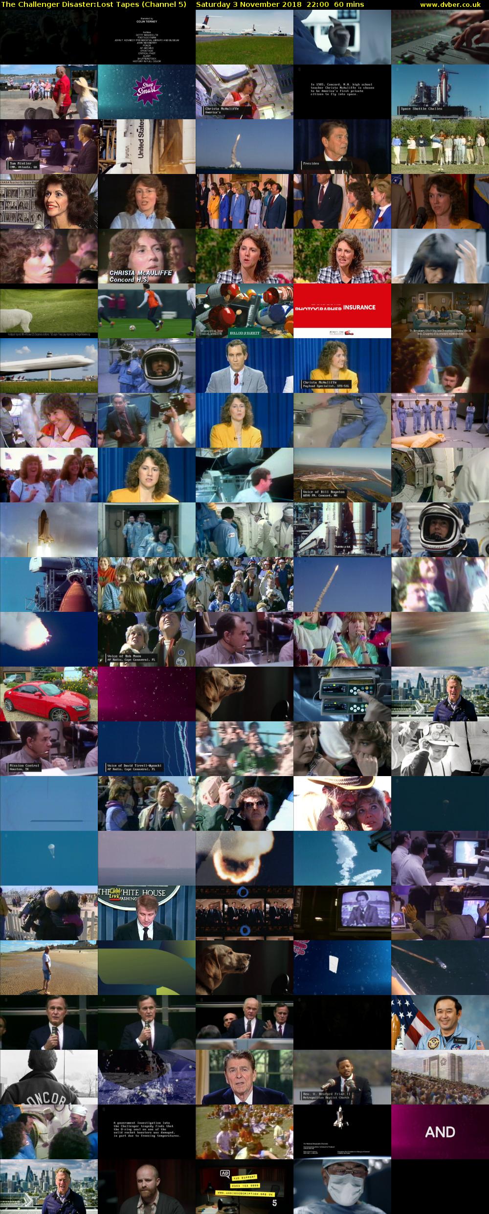 The Challenger Disaster:Lost Tapes (Channel 5) Saturday 3 November 2018 22:00 - 23:00