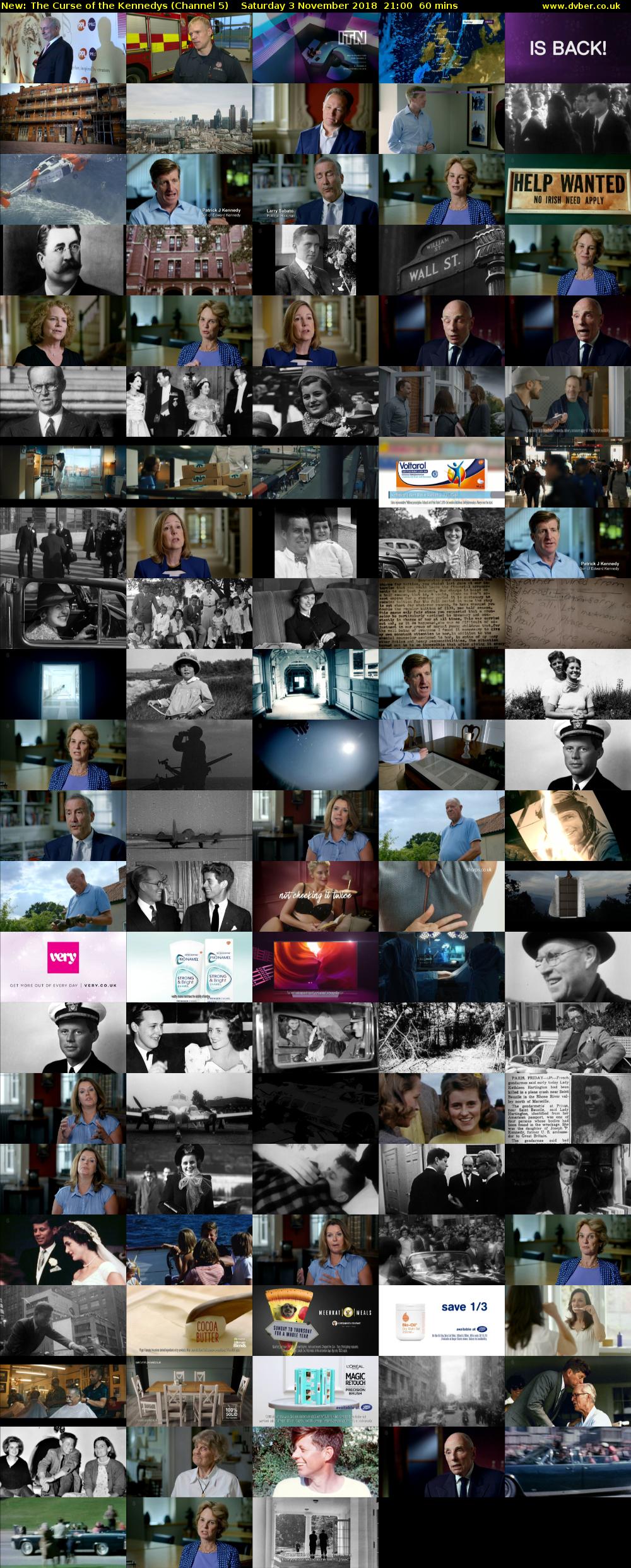 The Curse of the Kennedys (Channel 5) Saturday 3 November 2018 21:00 - 22:00