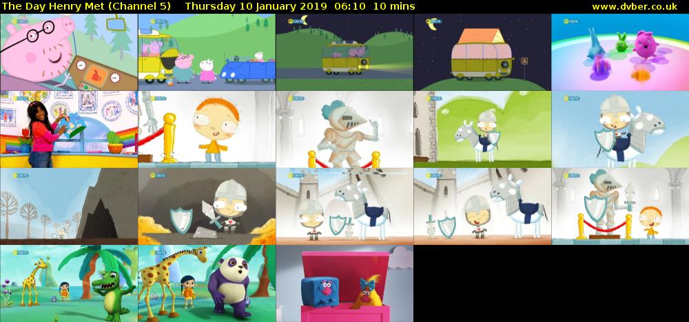 The Day Henry Met (Channel 5) Thursday 10 January 2019 06:10 - 06:20
