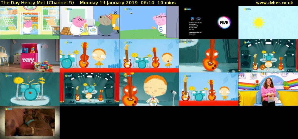 The Day Henry Met (Channel 5) Monday 14 January 2019 06:10 - 06:20